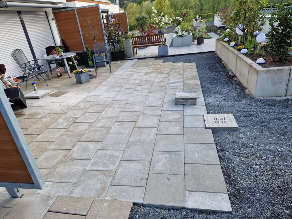 Terrassen aus Pflastersteinen Lünen